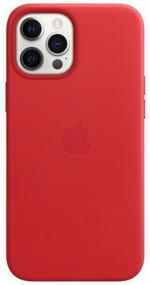 img 4 attached to 🍎 Stylish Apple MagSafe Leather Case for iPhone 12 Pro Max in Vibrant Red Finish