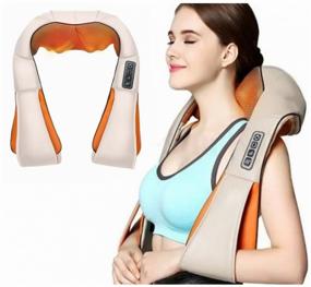 img 3 attached to Vibrating neck and shoulder massager / Body massager / Back, neck and shoulder massage cushion