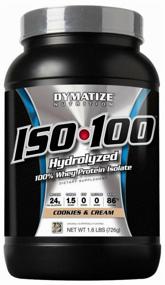 img 4 attached to Protein Dymatize ISO-100, 744 gr., biscuit-cream