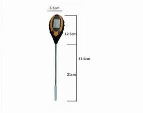 img 4 attached to Ph meter for soil, (4 in 1) / measuring the level of PH / humidity / temperature and soil illumination / with LCD display