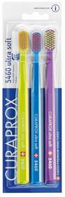 img 2 attached to Curaprox CS 5460 Ultra Soft Toothbrush, salad/blue/purple, 3 pcs.