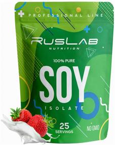 img 2 attached to SOY ISOLATE Soy Isolate, Vegetarian & Vegan Protein (800g), Strawberry Cream Flavor