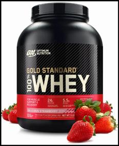 img 2 attached to Протеин Optimum Nutrition 100% Whey Gold Standard, 2353 гр., клубника