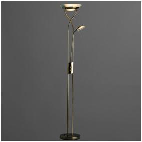 img 3 attached to 💡 Arte Lamp Duetto A4399PN-2AB Floor Lamp, 230W R7s, Bronze Armature and Shade