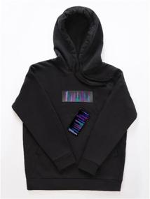 img 4 attached to Cyberpix / Smart luminous sweatshirt Cyber ​​hoodie black 42 size, hoodie with LED screen, the best gift