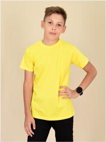 img 3 attached to T-shirt / t-shirt for a boy / plain t-shirt / t-shirt for children (P35-16 р60 (116) 05) LIDEKO kids