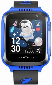 img 4 attached to Children's smart watch Leef Pulsar, black/blue