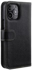 img 2 attached to Leather Case Book Melkco for Apple iPhone 13 Pro Max (6.7") - Wallet Book Type