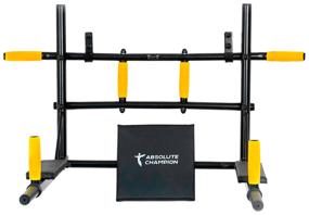 img 2 attached to Horizontal Bar, Parallel Bars 3 grips Absolute Champion Iron body 98 cm black/yellow 10.2 kg
