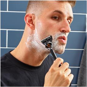 img 4 attached to 🪒 Optimal Shaving Experience: Gillette Fusion ProGlide Men's Razor Replacement Cassettes - 4 Pieces with 5 Blades and Precision Trimmer for Hard-to-Reach Areas