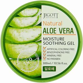 img 2 attached to Jigott Natural Aloe Vera Moisture Soothing Gel Body Gel, 300 ml