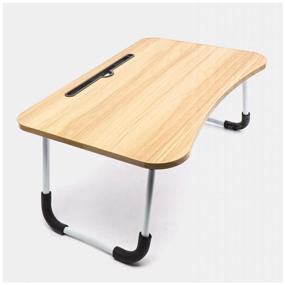 img 4 attached to Folding table for laptop/breakfast Ridberg TR-64 (Wood) (600x260x400)
