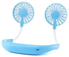 img 3 attached to 💙 Rechargeable Neck-Mounted Mini Fan (Blue)