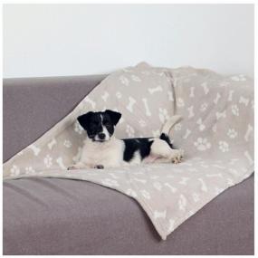 img 2 attached to TRIXIE Kenny Blanket for dogs 100x75x3.5 cm 100 cm 75 cm rectangular beige 3.5 cm