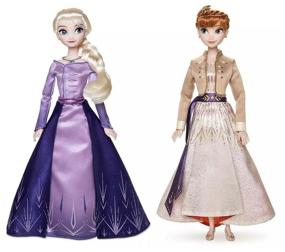 img 4 attached to Set of dolls Anna and Elsa Frozen 2 - 29cm.