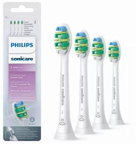 img 4 attached to 🦷 Philips Sonicare i InterCare HX9004/10 Sonic Brush Head Set - White (4-Pack): For Complete Oral Care