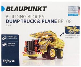 img 2 attached to Constructor Blaupunkt Building Block BP108 Dump Truck & Plane 2 in 1