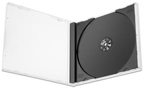 img 2 attached to Черная коробка для компакт-диска (с логотипом), на 1 диск, 10 мм, упаковка - 10 шт.