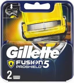 img 3 attached to Gillette Fusion5 ProShield replacement cassettes, 2 pcs.