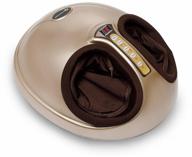 combined electric foot massager fitstudio foot therapy 204, coffee logo
