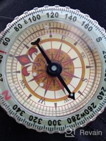 img 6 attached to Карманный компас DETUCK™: антикварный инструмент для выживания на открытом воздухе, походов, охоты, кемпинга