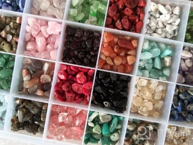 img 1 attached to 💎 Sparkle with Colle Crystal Beads: 400 Healing Natural Gemstones Set for Jewelry Making Supplies review by Daniel Espinoza