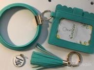 img 1 attached to Stay Stylishly Organized With Coolcos Portable Wristlet Bracelet Wallet Keychain review by Don Devine
