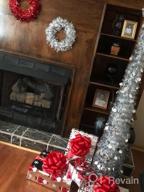 img 1 attached to Create A Stunning Coastal Christmas With Aytai'S 5Ft Collapsible Silver Tinsel Tree review by Lori Dahl
