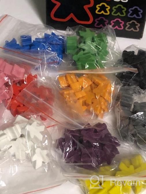 img 1 attached to Upgrade Your Board Game With 100 Colorful 16Mm Plastic Meeples - Strategy Game Expansion Set review by Jim Jarvis
