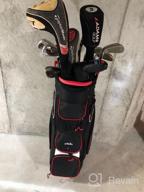 img 1 attached to Ultimate Golfing Convenience: Lightweight 14 Divider Golf Cart Bag With Cooler Pouch, Dust Cover & Backpack Strap! review by Cedrick Ayudara