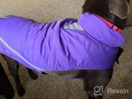 img 1 attached to Winter Adventure Must-Have: Reflective And Easy On & Off Dog Jacket With Soft Fleece Lining And Extra Heat For Hiking, Camping, And Outdoor Sports review by Rey High