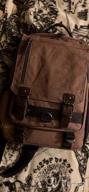 img 1 attached to Mygreen Canvas Crossbody Messenger Bag Shoulder Sling Backpack Travel Rucksack With Adjustable Strap review by Jacob Brasic