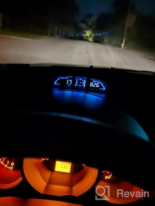 img 1 attached to Universal Car HUD Head Up Display With Digital GPS Speedometer, MPH/KM Acceleration Time, Compass, Altitude & Driving Distance Monitoring - Overspeed Alarm HD LCD Display For All Vehicles review by Jonathan Sriubas