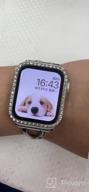 img 1 attached to Stylish & Protective Apple Watch Band: Silver Bling Case With Tempered Glass Screen Protector For IWatch Series 3/2/1 (42Mm) review by Laura Mariana