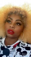 картинка 1 прикреплена к отзыву Kalyss 16" Women'S Short Afro Kinky Curly Brown Wig - Soft, Natural Looking Hair For Black Women | 150% Density от Mike Weaver