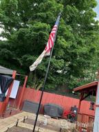 img 1 attached to Upgrade Your Outdoor Space With A 20FT Sectional Flag Pole Kit - Durable 16 Gauge Aluminum Flagpole Kit With Metal Hardware & US Flag For Residential Or Commercial Use In Ground (Silver) review by Solomon Baron