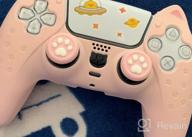 картинка 1 прикреплена к отзыву Противоскользящий силиконовый защитный чехол для беспроводного контроллера Playstation 5 DualSense — GeekShare Cat Paw PS5 Skin в розовом цвете от Shawn Mcfee