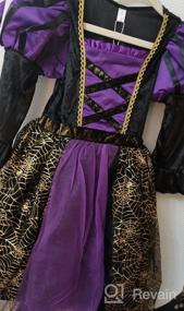 img 6 attached to Хеллоуинское платье ведьмы-паука для девочек от ReliBeauty - жуткий стиль, который очарует всех!