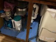 img 1 attached to Streamline Your Kitchen With TQVAI'S 2-Tier Under Sink Storage Organizer review by Alex Montgomery