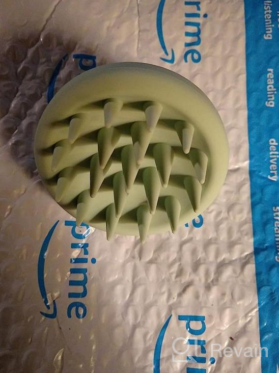 img 1 attached to Revive Your Scalp With AIMIKE Soft Silicone Hair Scrubber – Perfect For Hair Washing, Dandruff Removal, And Hair Growth Stimulation – Use On Wet Or Dry Hair - Violet review by Alton Walton