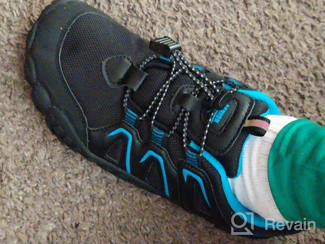 img 1 attached to ASHION Lightweight Breathable Trekking Sneakers for Boys review by Frankye Sherman