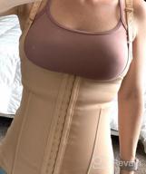 img 1 attached to Transform Your Body With Eleady Waist Trainer Cincher - Adjustable Underbust Corset For Weight Loss And Sports Performance review by Floe Rankin