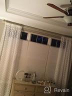 img 1 attached to Off-White Sheer Window Curtains With Pom Pom Embroidery - DriftAway Olivia White Voile Chiffon, Set Of 2 Panels With Rod Pocket, 52"X 84 review by Bill Maki