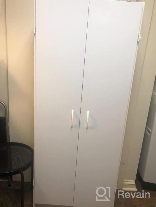 img 1 attached to Organize Your Home With ClosetMaid'S Adjustable Pantry Cabinet Cupboard: Perfect For Kitchen, Laundry Or Utility Room Storage! review by Kianoush Hinrichsen