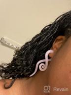 img 1 attached to Teal Teardrop Spiral Glass Ear Taper And Plug Set - Sizes 4G-16Mm - Piercing Jewelry By BodyJ4You review by Nicole Jones