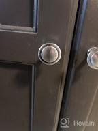 img 1 attached to homdiy 12-Pack Brushed Nickel Cabinet Knobs: 🔘 Sleek Modern Kitchen Hardware for Cupboards, Cabinets, and Dressers review by John Warren
