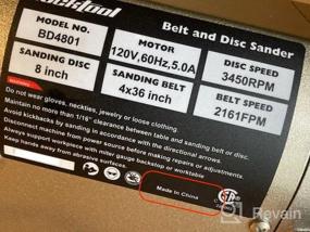 img 6 attached to Bucktool BD4801: Power Your Projects With A Bench Belt And Disc Sander