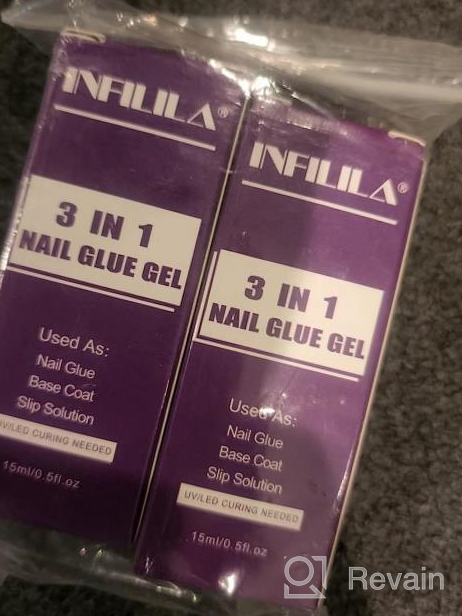 img 1 attached to Get Perfectly Bonded Nails With INFILILA 3 In 1 UV Nail Glue - Long Lasting And Ideal For Acrylic Nails, Base Coat, And Slip Solution (2PCS X 15Ml) review by Rachel Martinez