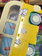 img 1 attached to PlayMonster Fuzzikins Camper Van Craft Playset Yellow, Blue, Pink, White review by Scott Matute