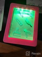 img 1 attached to OBUBY Educational Light Up Drawing Board Ultimate Tracing Pad With 9 LED Effects For 3-5+ Ages Boys And Girls, Glow In The Dark Art Doodle Color Set (Pink) review by Sam Bell